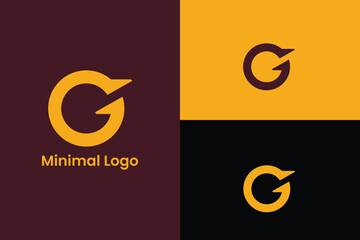 Canvas Print - initial letter CG C G arrow icon finance business or tech company logo, letter C G swoosh circle arrow logo, stock logo, investment logo, trading logo, 