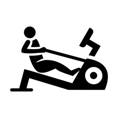 Wall Mural - Rowing Machine Icon