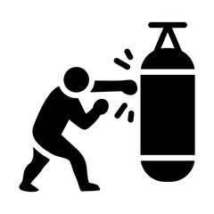 Wall Mural - Punching Bag Icon