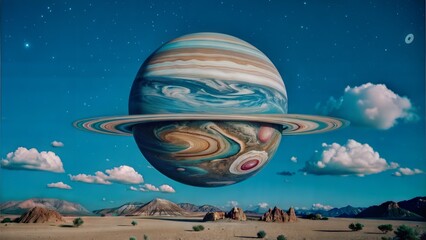 Wall Mural - planet earth with planets,galaxies,planets