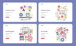 © inspiring.team - Social Media Content set. Flat vector illustration.