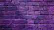 © Sahir Stock - Close-up of purple brick wall showing detailed texture and vibrant color in an urban setting