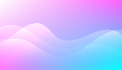 Canvas Print - colorful smooth pastel color wave lovely background