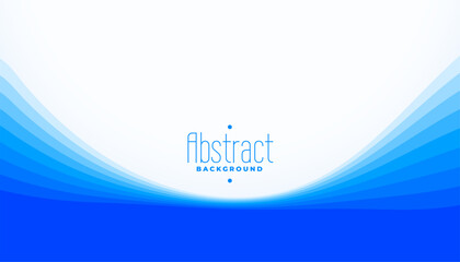 Poster - elegant and abstract blue wave template for modern business