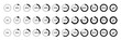 © stoker - Circle loading and circle progress collection. Set of circle percentage diagrams for infographics, 0, 10, 20, 30, 40, 50, 60, 70, 80, 90, 100 percent.