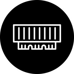 Ram Vector Line Icon Design