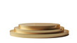 © Late - photo of gold podium on transparent background (PNG) template isolate