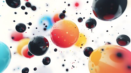 Captivating Multicolored Spheres in Dynamic Motion