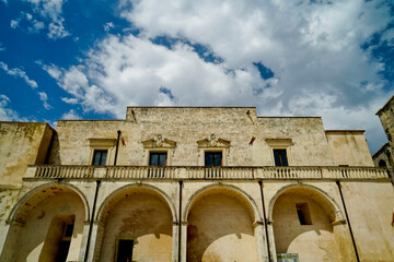 Wall Mural - Antichi edifici nel borgo di Giurdignano, Lecce,Puglia,Italia