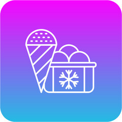 Wall Mural - Ice cream Icon