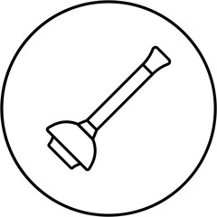 Wall Mural - Plunger Icon