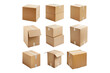 © Zahid - of set of cardboard boxes isolated on transparent background