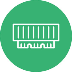 Ram Line White Circles Multicolors