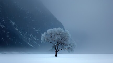 Sticker - tree in winter