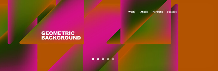 Triangle minimal web site page background design. Vector Illustration For Wallpaper, Banner, Background, Card, Book Illustration, landing page