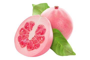 Wall Mural - Pink guava isolated on transparent background