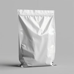 Sticker - fertilizer matte white bag mockup, clear psd , Generate AI.