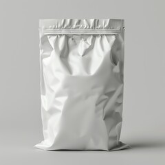 Sticker - fertilizer matte white bag mockup, clear psd , Generate AI.