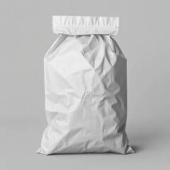 Wall Mural - fertilizer matte white bag mockup, clear psd , Generate AI.