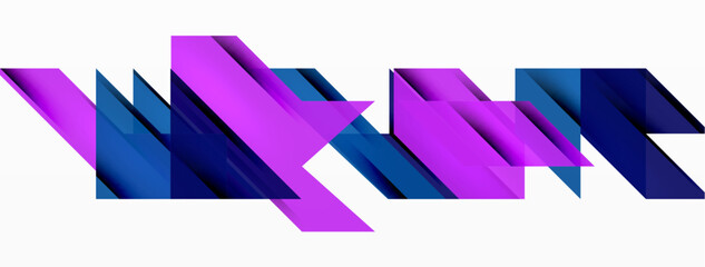 Aufkleber - Speed and sport geometric background. Color lines dynamic template for wallpaper, banner, background or landing
