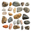 © Sim - Collection of rock summer concept top view full length on transparency background PNG