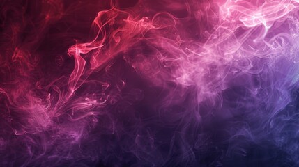 Wall Mural - Colorful smoke isolated on black background