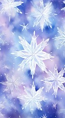 Sticker - Snowflakes Material Structure Background - Generative AI