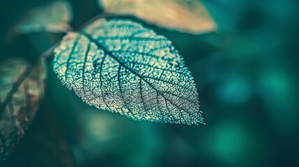 Abstract natural floral Green tropical plant close-up background