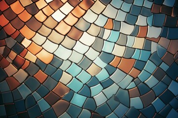 Mosaic Material Structure Background - Generative AI