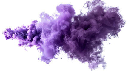 illustration of a purple smoke on a transparent background. generativ e ai