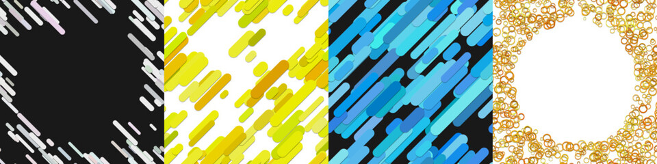 Poster - Abstract geometric background collection