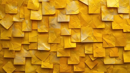 Wall Mural - Geometric pattern of overlapping yellow rectangles creating a modern and sophisticated abstract background