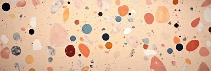 Terrazzo Material Structure Background - Generative AI