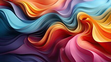 Wall Mural - Vibrant abstract background in rainbow colors