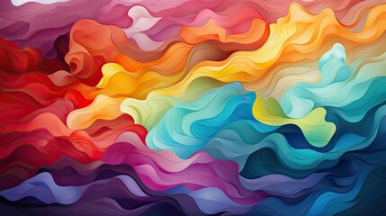 Wall Mural - Vibrant abstract background in rainbow colors