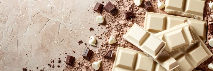 national white chocolate day with space area for text 