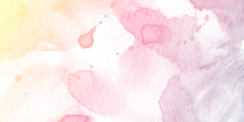 Aufkleber - Modern colorful painted watercolor grunge canvas for splash design. abstract watercolor background with paint. Divorces and drops. Colorful gradient ink colors wet effect hand drawn canvas background