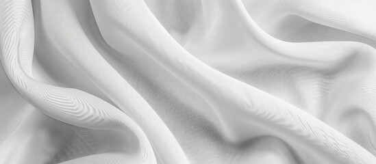 Poster - Fabric with a smooth white textured surface