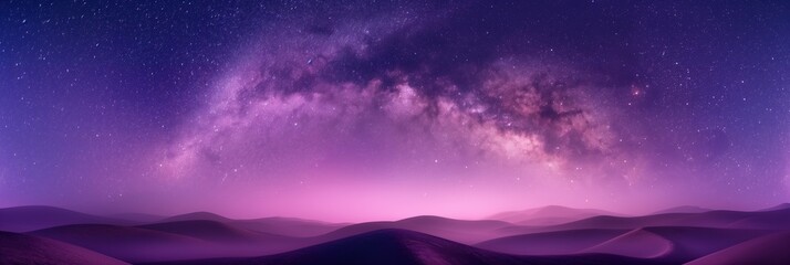 A serene night sky filled with glowing stars and cosmic beauty.