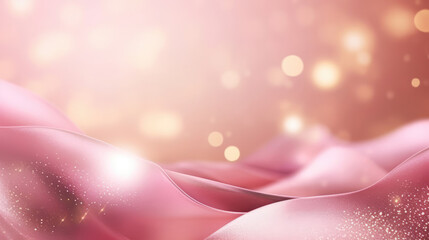 Wall Mural - decorative artistic background. abstract luxury swirling soft pink background with gold particle. go