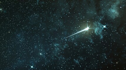 Shooting star astronomy outdoors space. AI generated Image by rawpixel.