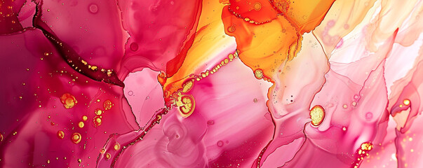 Fototapete - Texture of alcohol ink. background of abstract bordo