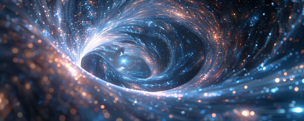 Fototapete - Transcending dimensions with light.