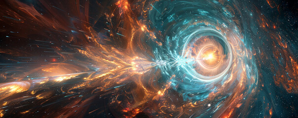 Fototapete - Transcending dimensions with light.