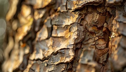 Wall Mural -  Close-Up Texture of Pine Bark