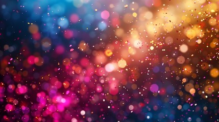 Poster - A Colorful Abstract Background Featuring Vibrant Sparkles and Glitter