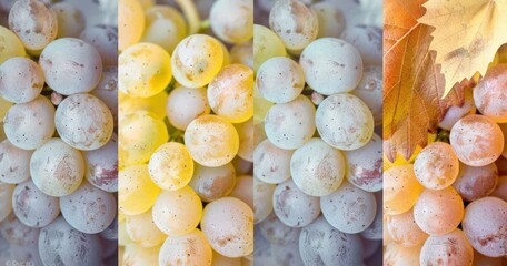 Wall Mural -  Seasonal Grapes: Fresh, Dirty and Drying