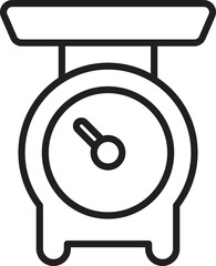 Sticker - Kitchen Scale Icon
