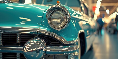 Vintage Car Showcase: Chrome Bumpers in Spotlight