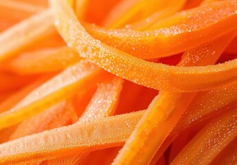 Wall Mural -  Vibrant Carrot Sticks with Sugar Coating